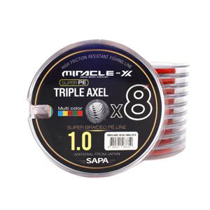트리플악셀 8합사 100M 1호 5색 낚시줄 합사줄