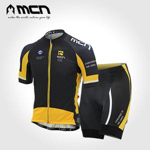 MCN 여름 자전거의류세트 이녹스옐로우 반팔 4부바지