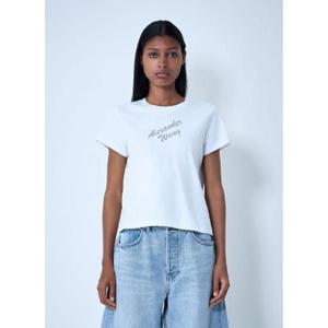 26 SS 알렉산더왕 여성 로고 모티프 티셔츠 awg0261004wht
