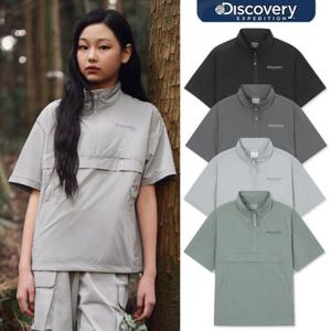 [백화점][택가89,000원] DKTR77053 키즈 프레시벤트 경량 우븐 트레이닝 반팔 아노락