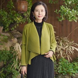 [쉬즈마담]J31465 도톰골지 플리츠 빅숄가디건/엄마옷