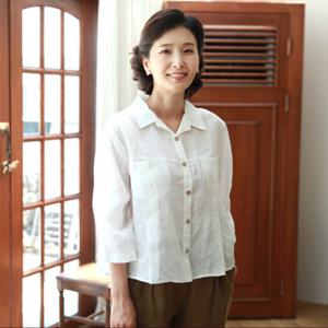 [쉬즈마담]T57130 바람 솔솔 양포켓 마남방 엄마옷