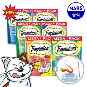템테이션 메가팩 160g 8개 골라담기+고양이낚시대+베베숲물티슈1팩