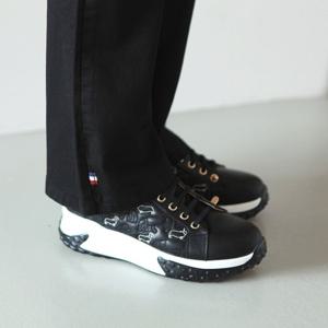 [쉬즈마담]A42293 강아지자수 키높이 밴딩운동화