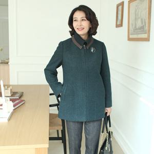 [쉬즈마담]J31609 코사지선물 울캐시니트넥 정장 패딩코트