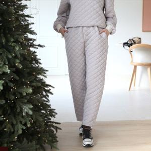 [쉬즈마담]P91929 다이아누비 엠보 배기팬츠 60대 엄마옷