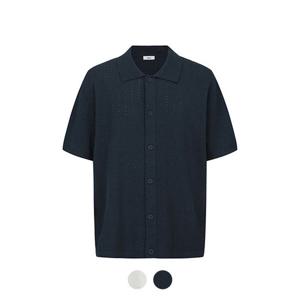 [앤드지][앤드지] 부클사 오픈 카라 반팔 가디건_BZD2EC1106