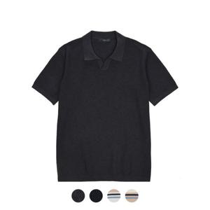 [앤드지][앤드지] 노치넥 반팔 카라 니트_BLD2ET1801