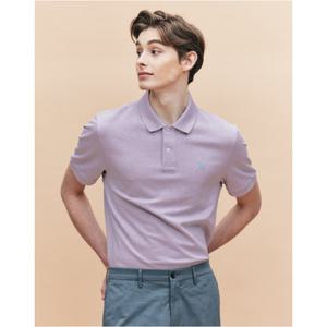 [TAG가 149000원]헤지스남성[아이코닉][링클프리] 라이트퍼플 반팔 피케 티셔츠