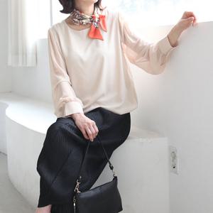 [쉬즈마담]T57266 모렐 이중 벌룬블라우스 60대엄마옷