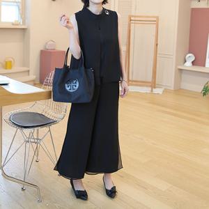 [쉬즈마담]P91955 쉬즈 살랑살랑 이중 통 치마바지 50대 엄마옷