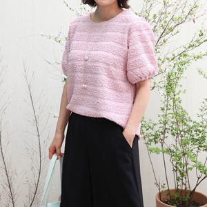 [쉬즈마담]T57327 스윗 엠보 루즈핏 블라우스티 엄마옷