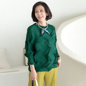 [쉬즈마담]T56620 사방플리츠 가오리 블라우스/중년여성의류