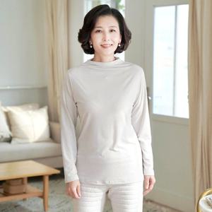 [쉬즈마담]T57085 생크림 기모 반폴라티 엄마옷 4060