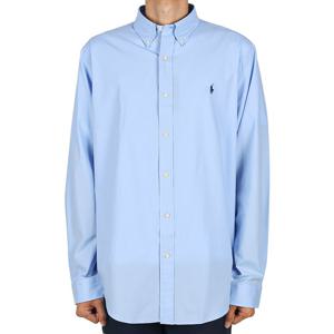 폴로랄프로렌 25FW 남성 포니 로고 셔츠 커스텀 슬림핏 블루 710929349 009