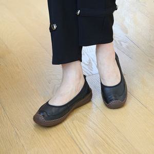 [쉬즈마담]A42378 세상편한 말랑 플랫단화 할머니신발 선물추천