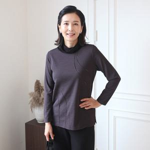 [쉬즈마담]T57393 웨이브보석 이중망사폴라 50대 엄마옷