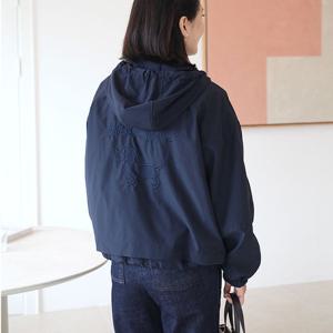 [쉬즈마담]J31723 강아지 자수 루즈핏 후드자켓 60대 엄마옷