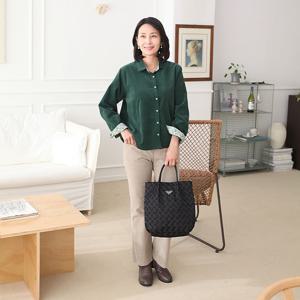 [쉬즈마담]T57426 스윗 꽃소매 골덴남방 4컬러 50대 엄마옷