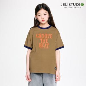 [젤리스튜디오] 타이포포인트립배색반팔티셔츠