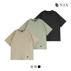 [NIX]유니) 나일론스판 세미오버핏 아우터형 티셔츠 (3COLOR)(FNRMCTR720P)