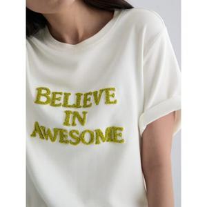 (356342SM71) [에잇세컨즈] 그래픽 반팔 티셔츠  화이트