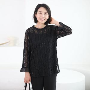 [쉬즈마담]T57489 샤프린 랏셀 프릴 블라우스 50대 엄마옷