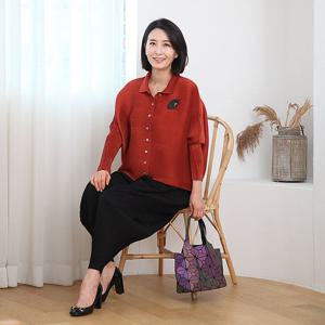 [쉬즈마담]J31784 입체핏 플리츠 가오리 자켓 50대 엄마옷