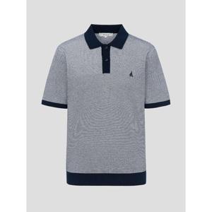 [빈폴멘] 투톤 텍스쳐 칼라넥 니트  네이비 (BC6351C32R)