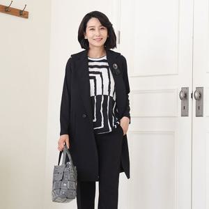 [쉬즈마담]J31790 모던 테일러드 더블 롱베스트 50대 엄마옷