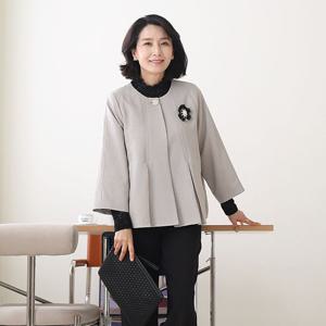 [쉬즈마담]J31794 숀 페플럼 통소매자켓 50대 엄마옷