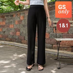 [GS단독-저스트원] 1&1 쫀쫀탄력 썸머 와이드밴딩 일자팬츠(8부10부)