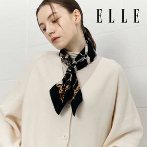 [엘르(스카프)]엔딩마차 실크 쁘띠스카프 SE141S314