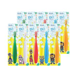 [브리스틱] 에르고 유아 어린이 칫솔 2단계 10개-아이스