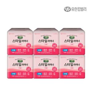 디펜드 스타일 라이너 무향 수퍼롱, 21개입, 6개, 여성용, 요실금, 팬티라이너