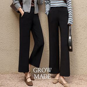 그로우앤더 [빠른배송] (기모VER)프라이드 빅밴드 키큰키작 와이드팬츠