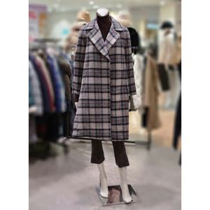[트리아나][트리아나] 소고 브이넥 체크 울롱코트TI4HA13 (P0029