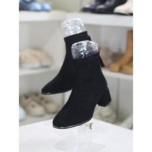 바이로쏘 세이브존03 스웨이드 스퀘어 토 5.0cm 플레어힐 앵클부츠 (BY)23F11145BB2W