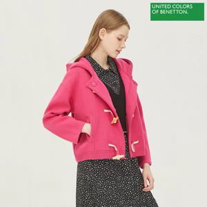 베네통 토글 후드 니트 가디건 BAKCA3411_PK