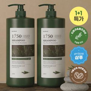 메르헨트 [1 +1] 티트리 대용량 샴푸 1.5L 약산성 청소년 미용실 퍼퓸 두피 향기좋은