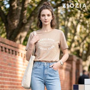 [지오지아 여성] 여성 레터링 그래픽 반팔티 D (AFC2TR1101_D)