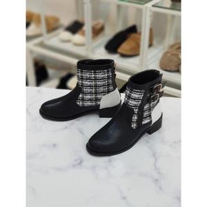 한슈 세이브존07 가죽 더블 앵클부츠 5cm HS568033rv