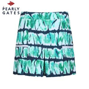 [파리게이츠] 여성 배색 라인 플리츠 믹스 큐롯 쇼츠