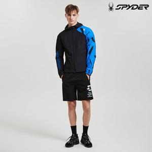 [스파이더] 남성 유로스포츠 냉감 우븐 4부 반바지 SPJMCNTR222MBLK