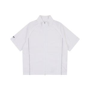 유니)반팔 바람막이 집업 점퍼 AO2WIZ441-WH