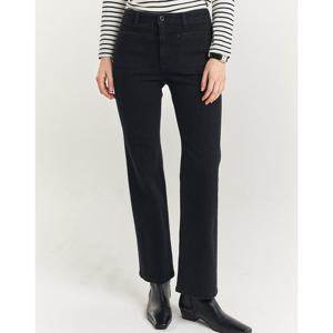 헤지스 여성 24FW 클리어런스기모부츠컷 블랙 아웃포켓 데님 팬츠 HSPA4D980BK