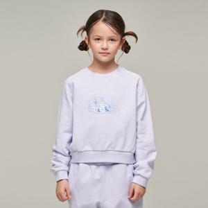 내셔널지오그래픽키즈 K244GSW910 크롭 맨투맨 (기모) LAVENDER