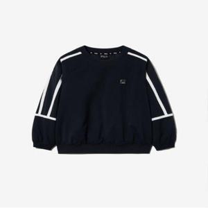 [휠라키즈] PF 웜업 우븐 패딩 맨투맨 (FK2WTG4302M_BLK)