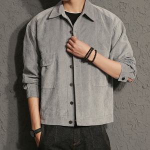 [리빌모아]남자 카라 스웨이드 포켓 버튼 자켓 DMS-JKA-SCC850-