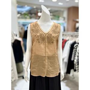 소고 세이브존01 린넨 자수 민소매 블라우스 AK2BA08